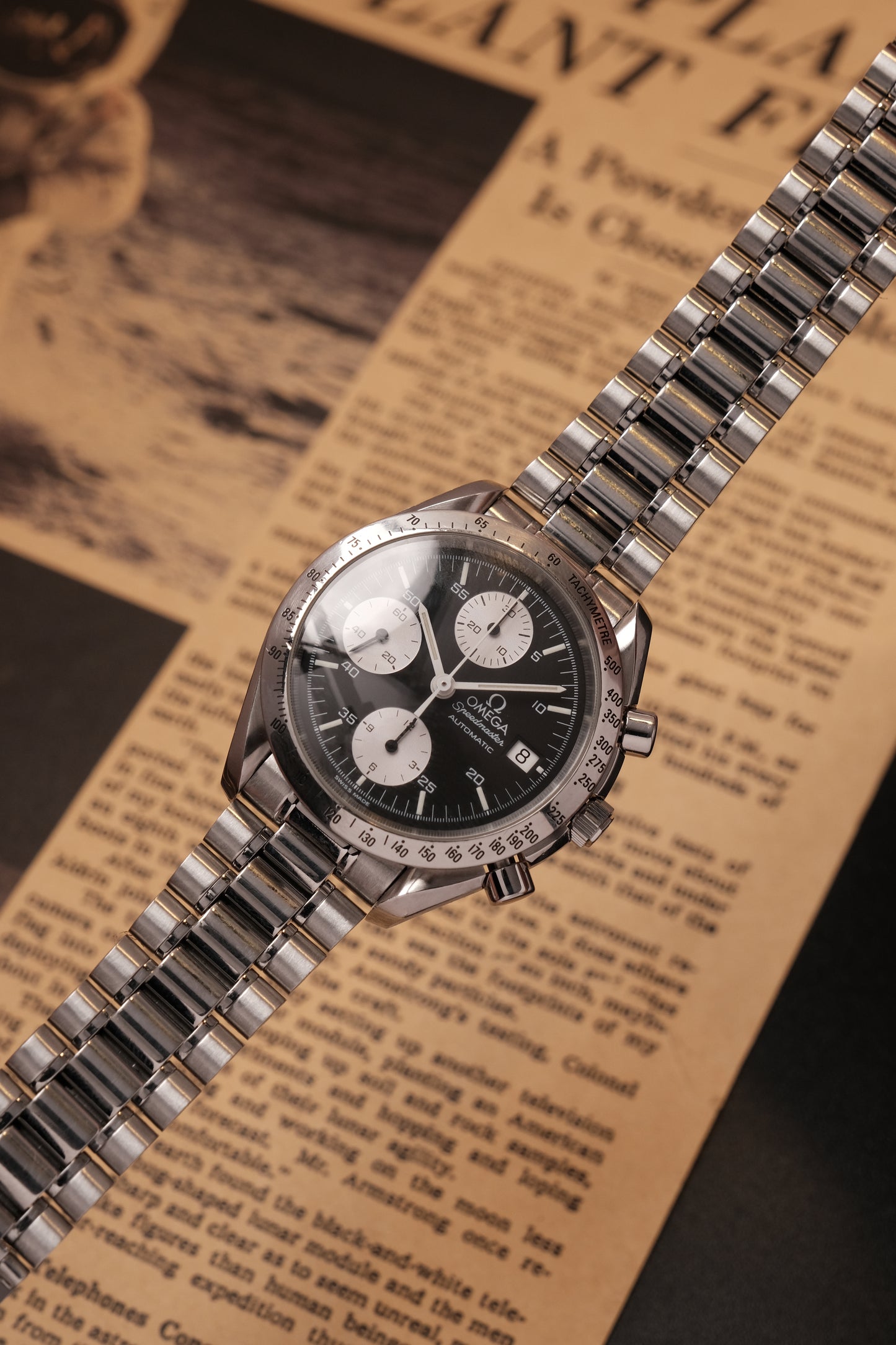 1998 Omega Speedmaster Reverse Panda Chronograph Automatic Date 3511.50 Cal. 1152