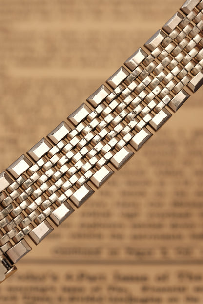 1967  14K Solid Gold Omega Seamaster De Ville reference LL 6590-1 34mm with Gold beads of rice bracelet