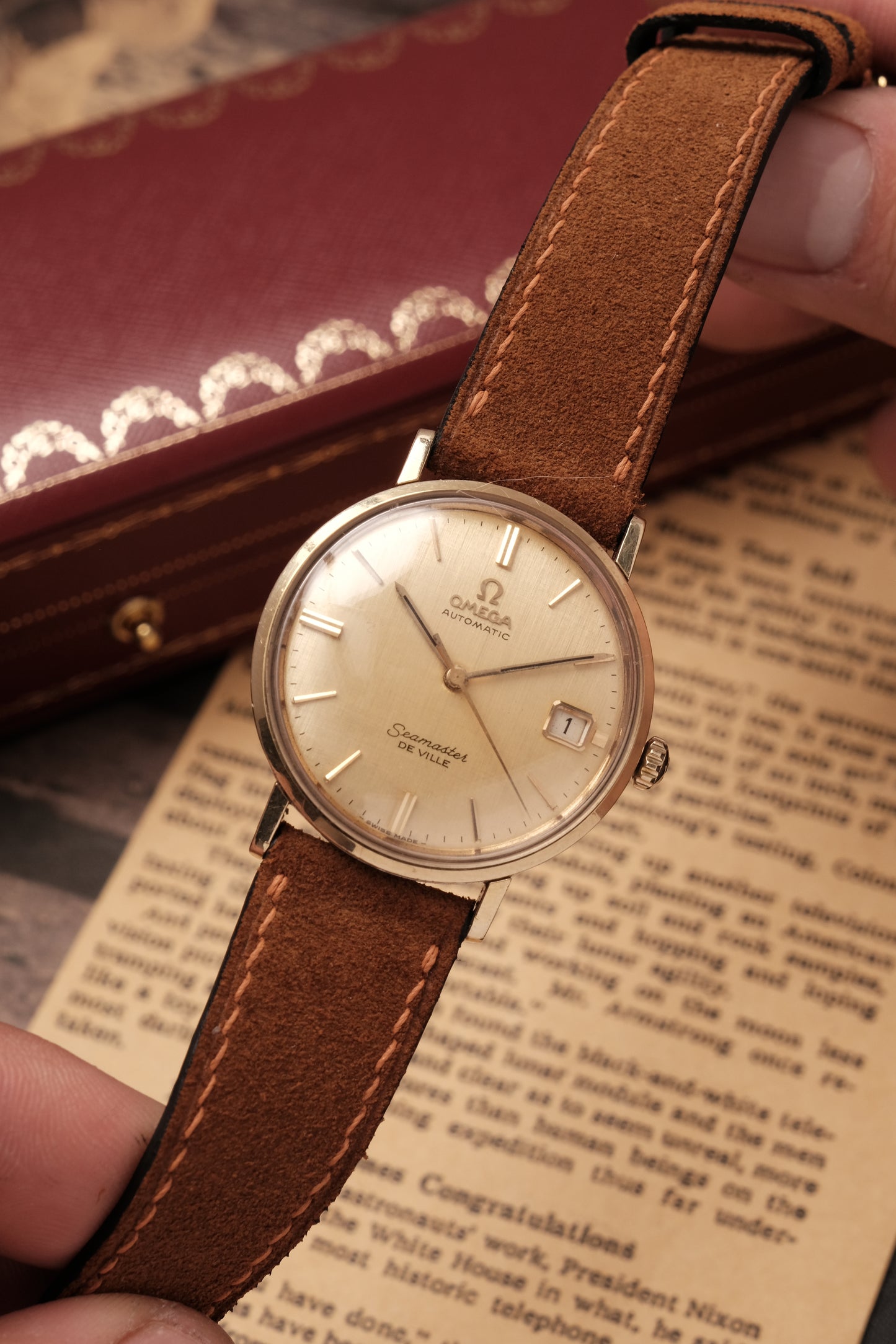 1959 Omega Seamaster De Villé Automatic  Linen Dial 14700-3-SC or 166.020