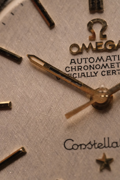 OMEGA Constellation C-shape Day-date Chronometer Linen White Dial  - 168.029