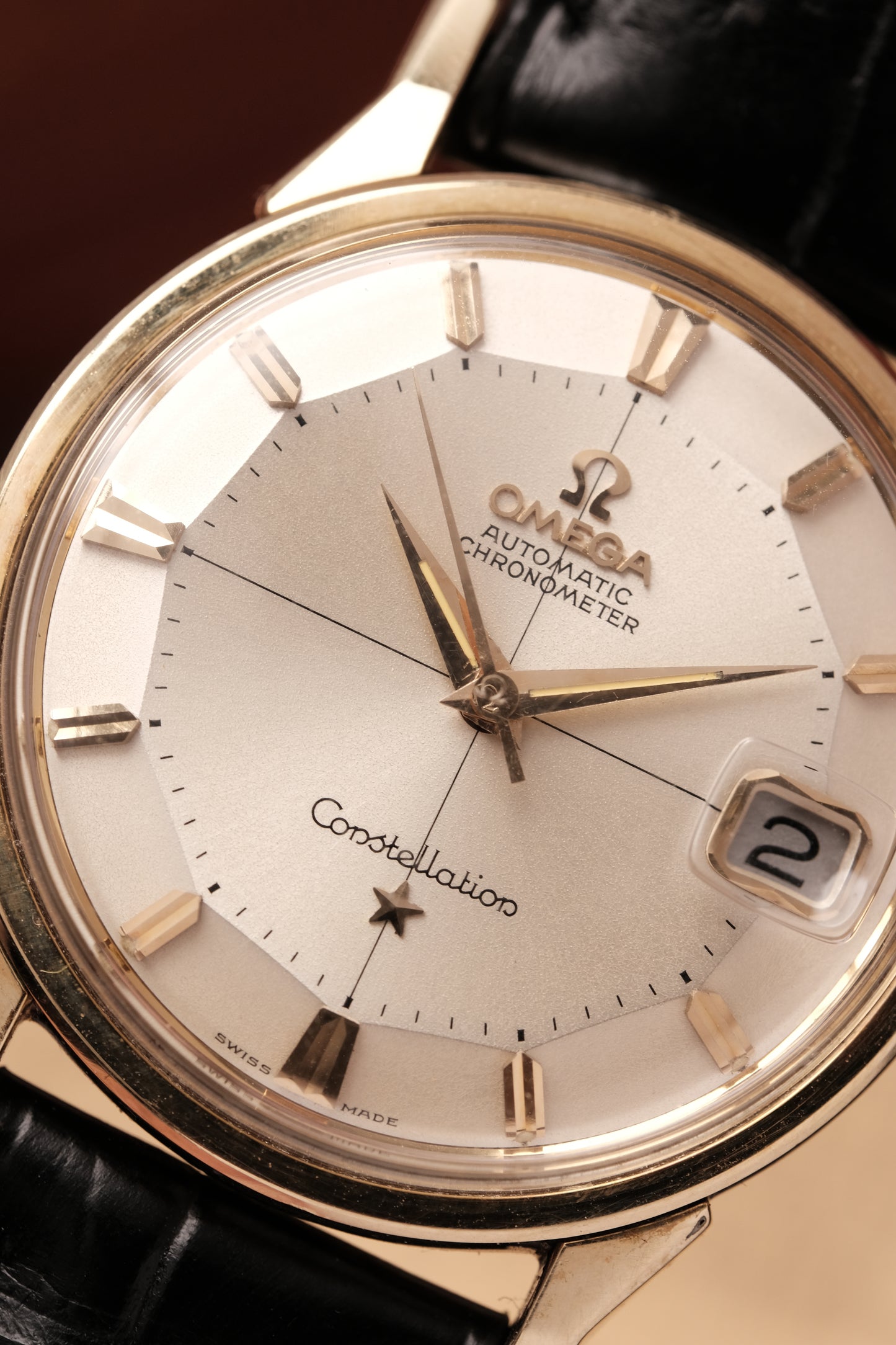 1963 OMEGA CONSTELLATION PIE PAN DOG LEG Cross Hair  Dial AUTOMATIC CHRONOMETER REF. 168.005