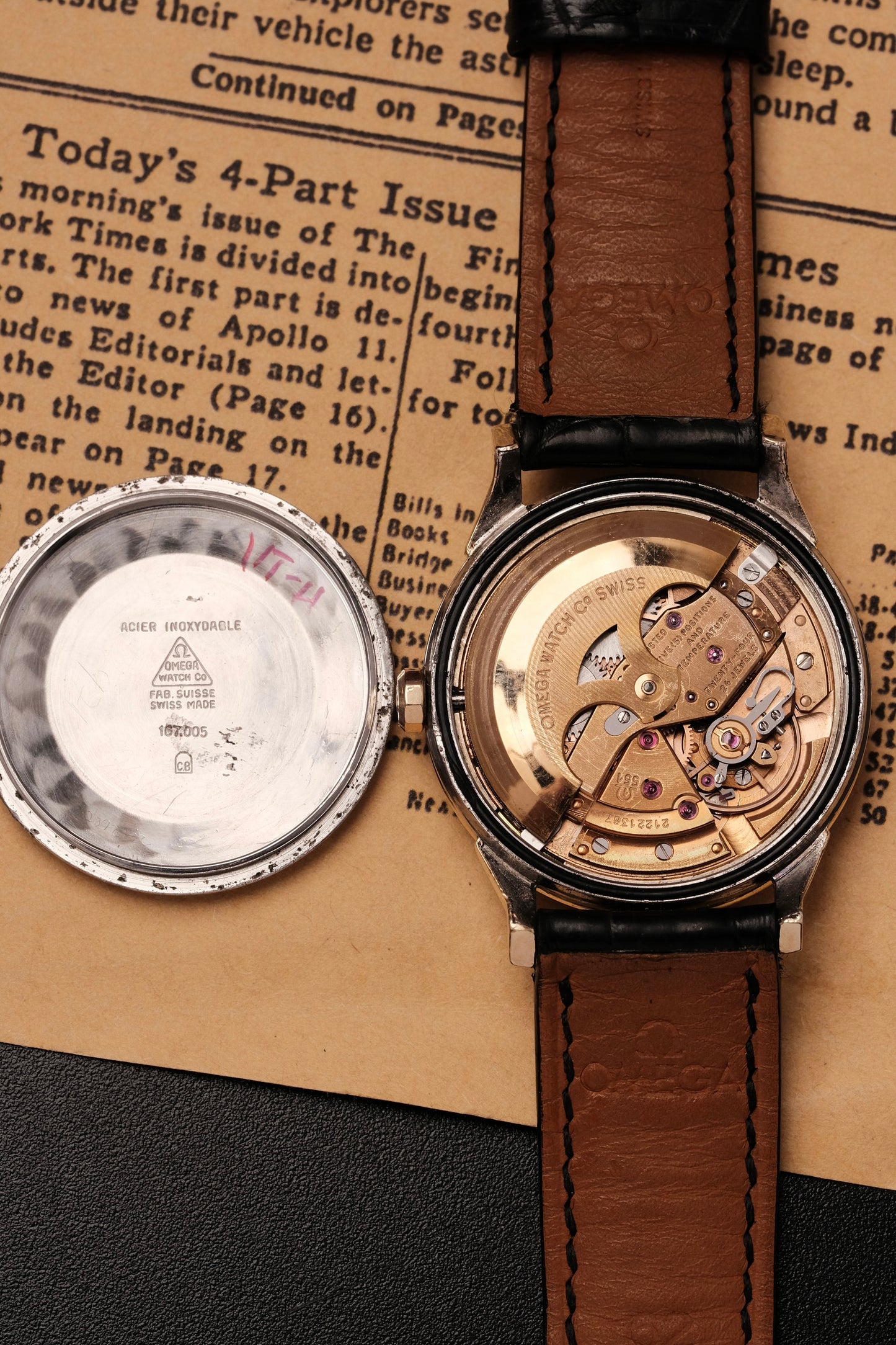 1964 OMEGA CONSTELLATION PIE PAN DOG LEG CHAMPAGNE Dial AUTOMATIC CHRONOMETER REF. 167.005