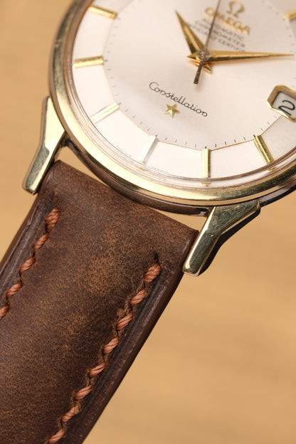 1966 OMEGA CONSTELLATION PIE PAN DOG LEG White Dial AUTOMATIC CHRONOMETER REF. 168.005