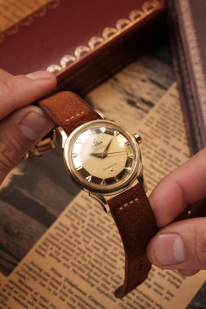 Vintage 1958 Omega Constellation Pie Pan De Luxe Arrow Head Ref 2852/2853 S.C
