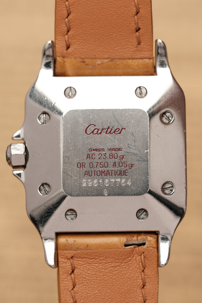 Cartier Santos Carree 2961 Large( 29x41mm)  White Romans Automatic 1980
