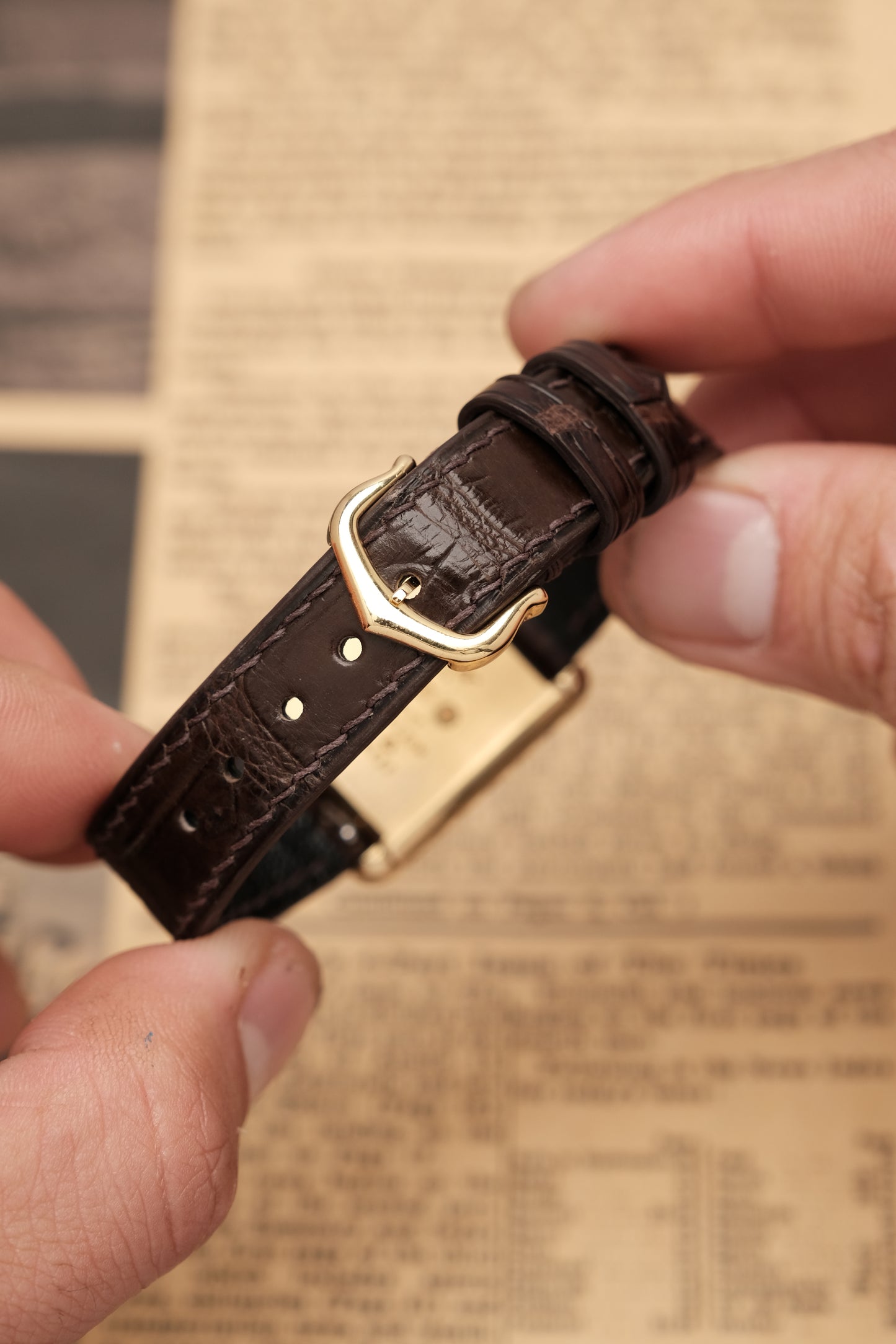 CARTIER MUST DE TANK VERMEIL (LM 23x31mm) ROMAN DIAL HAND WINDING