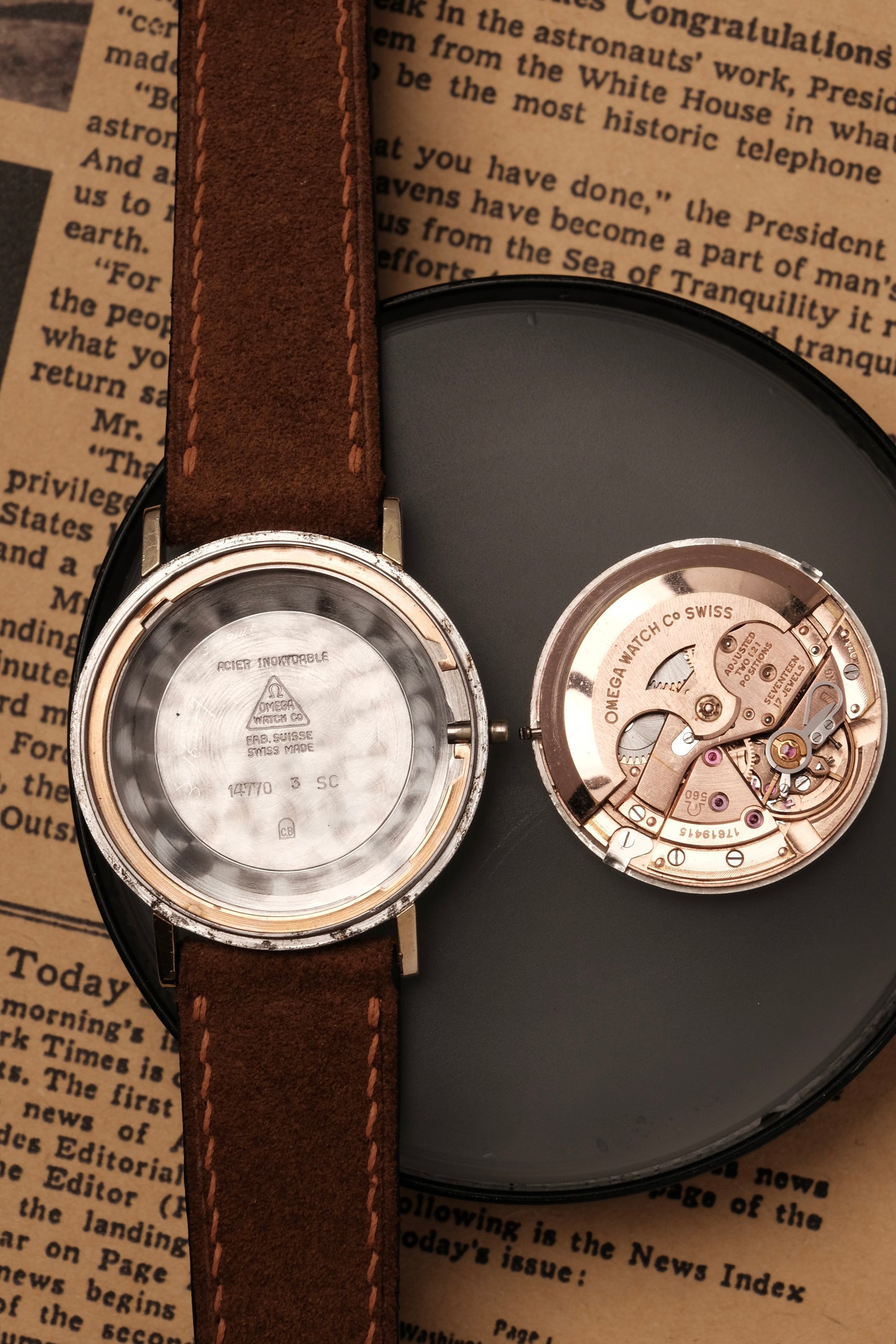 1959 Omega Seamaster De Villé Automatic  Linen Dial 14700-3-SC or 166.020