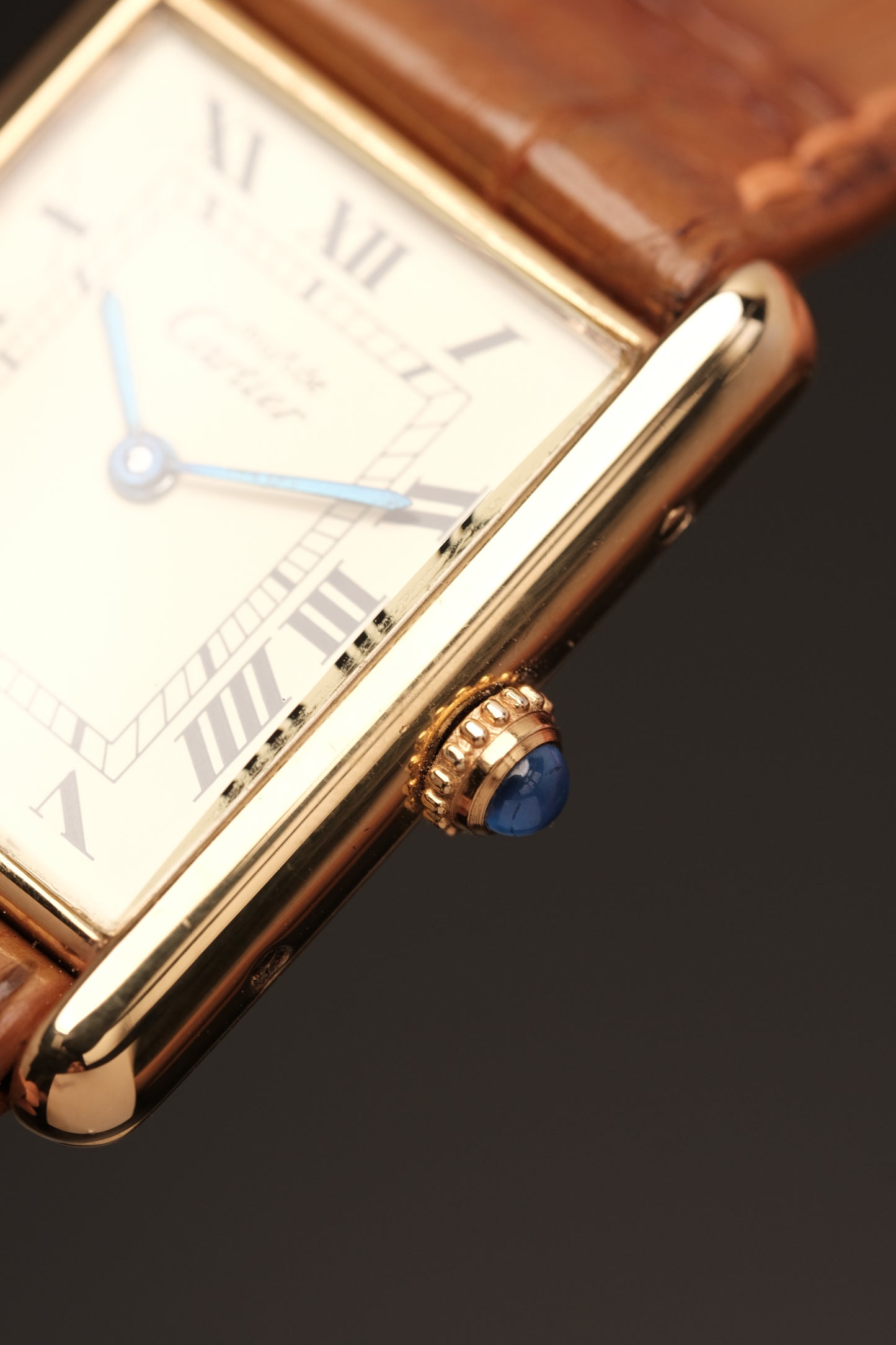 CARTIER MUST DE TANK VERMEIL (LM 23x31mm) ROMAN DIAL QUARTZ