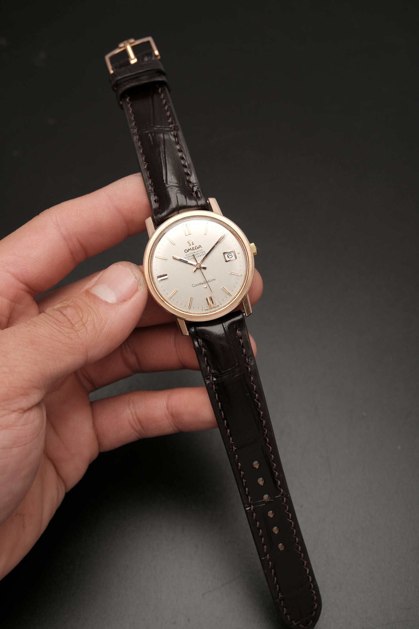 1967 OMEGA Constellation Chronometer Date Rose Gold REF. 168.018