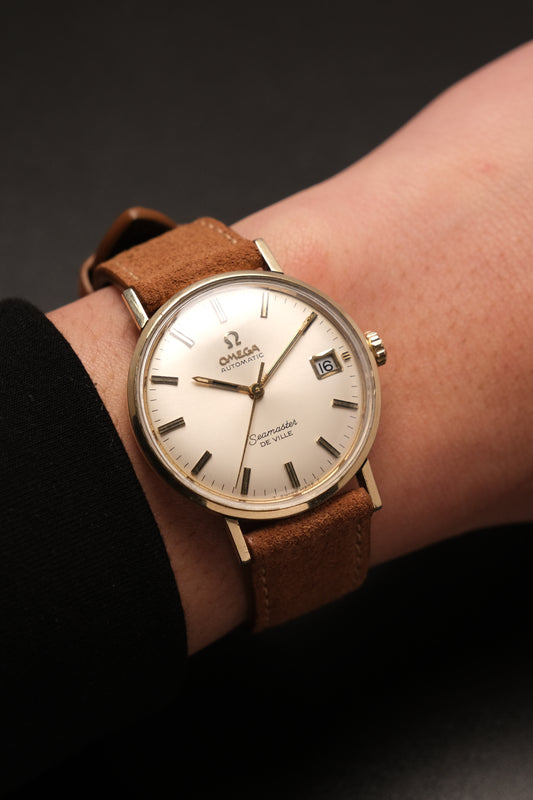 1960s Vintage OMEGA Seamaster De Ville LL6287-1 14k Gold Filled