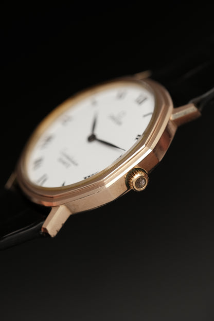 1980s Vintage Omega Constellation 1910041 Octagonal 10k gold filled