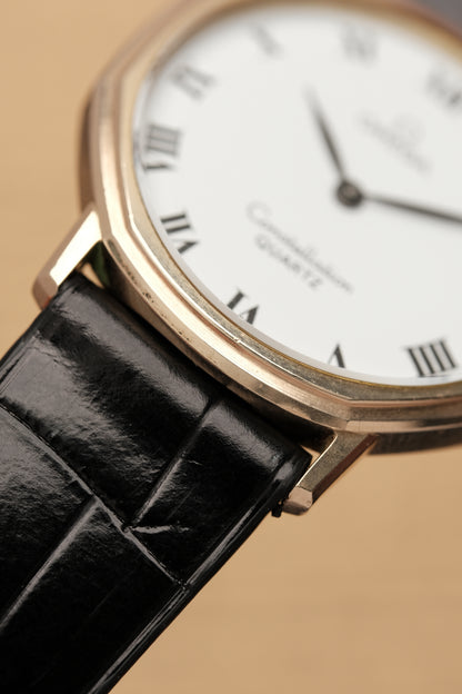 1980s Vintage Omega Constellation 1910041 Octagonal 10k gold filled