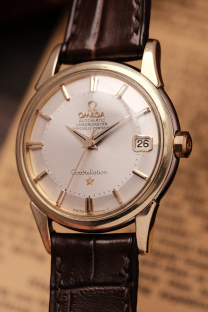 1959 Omega Constellation Pie Pan Gold Capped  Dial REF. 14393-8- SC