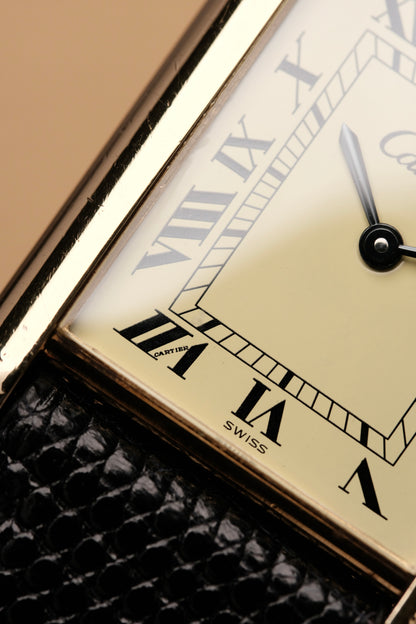 CARTIER MUST DE TANK VERMEIL (LM 23x31mm) ROMAN DIAL HAND WINDING 6115404