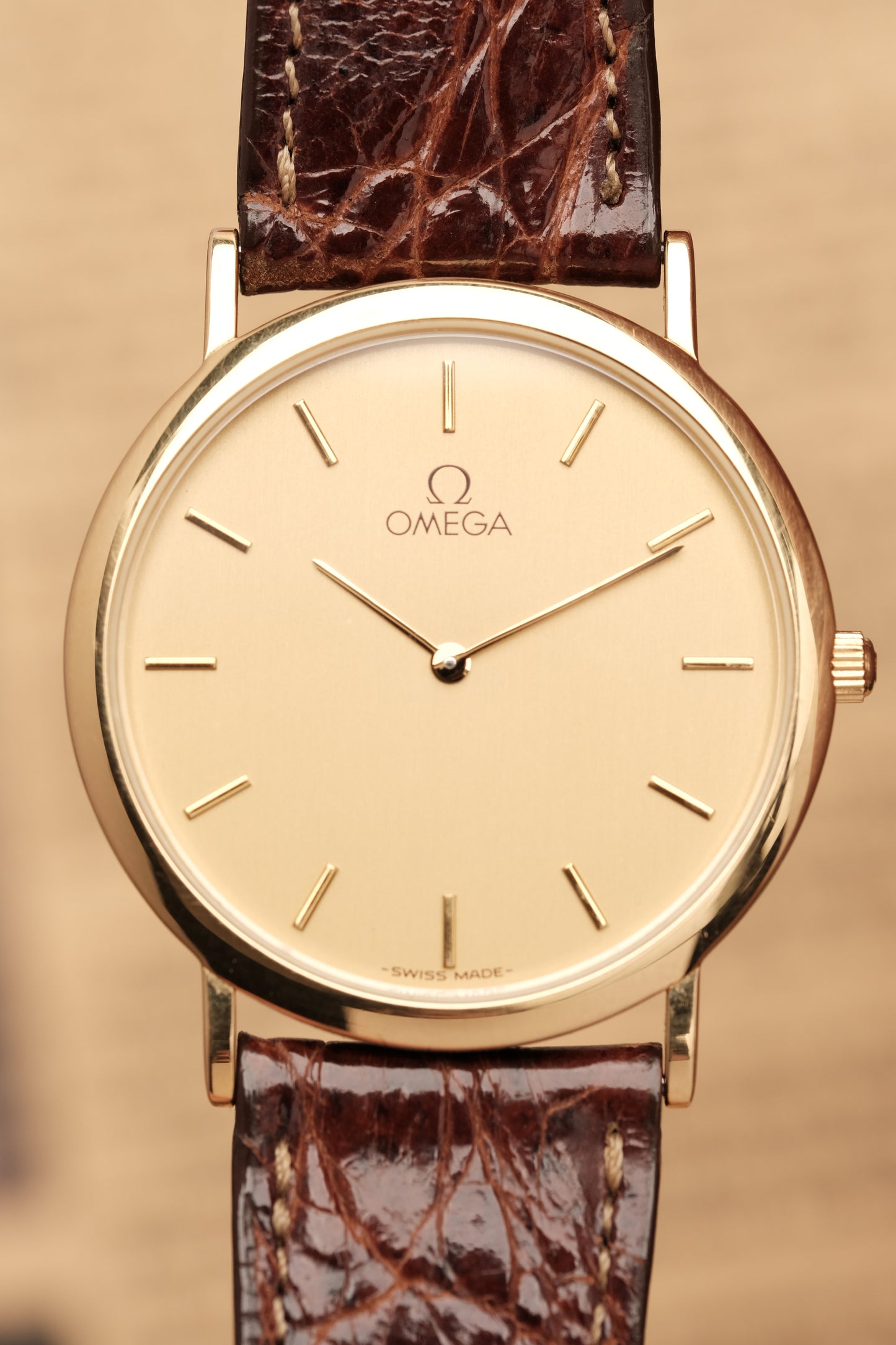 Omega De Ville Ref.1950075.2 Ultra Thin Gold Quartz