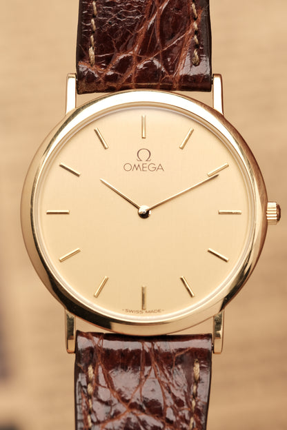 Omega De Ville Ref.1950075.2 Ultra Thin Gold Quartz