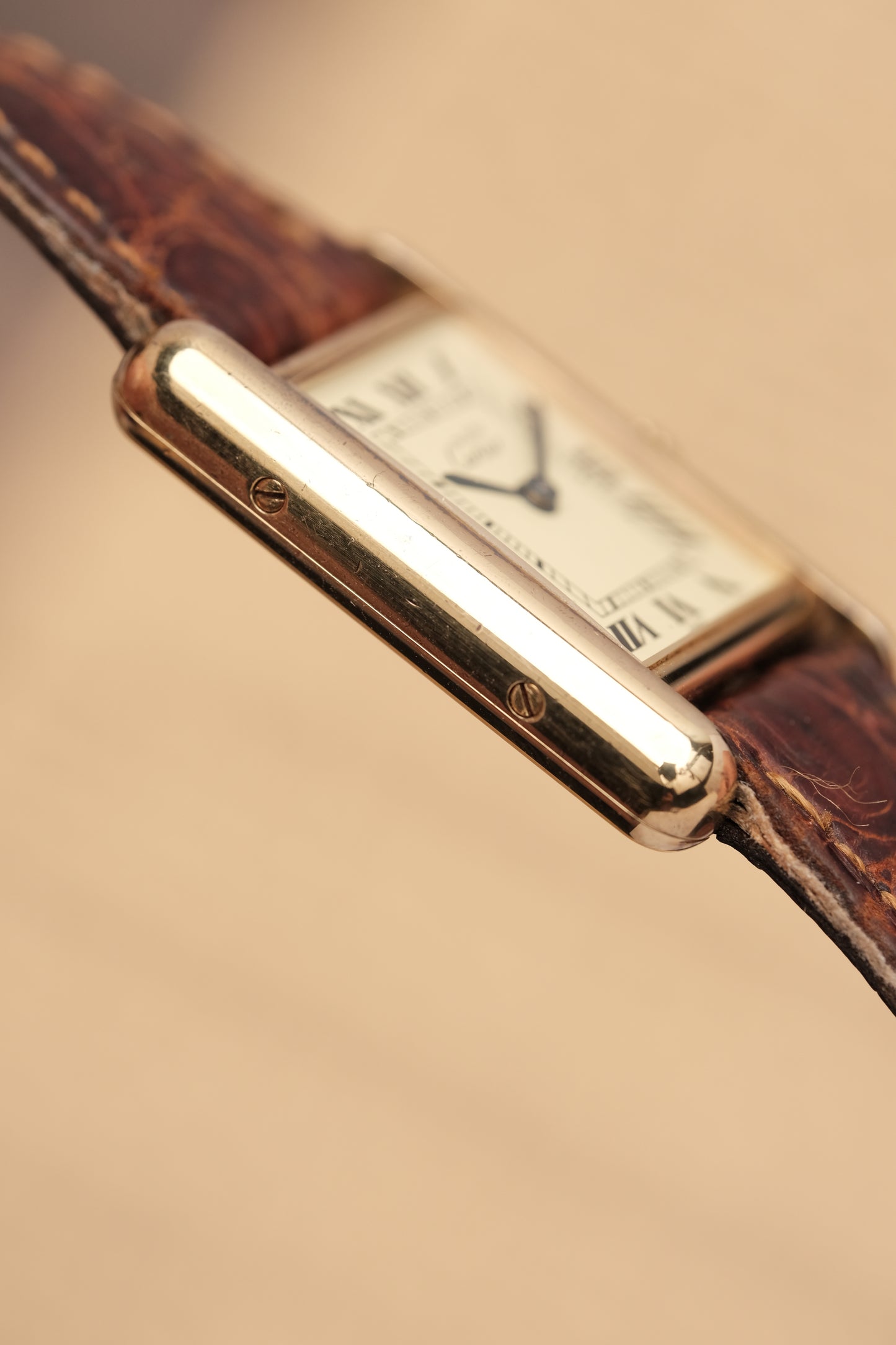Vintage Cartier Must De Tank Vermeil (SM 20x28mm) ROMAN DIAL QUARTZ Ref.5057001