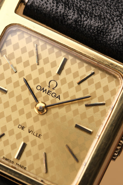 Omega De Ville Tank “Mini Normale” Champagne Mosaic Dial Manual Winding Ref. 511.0406