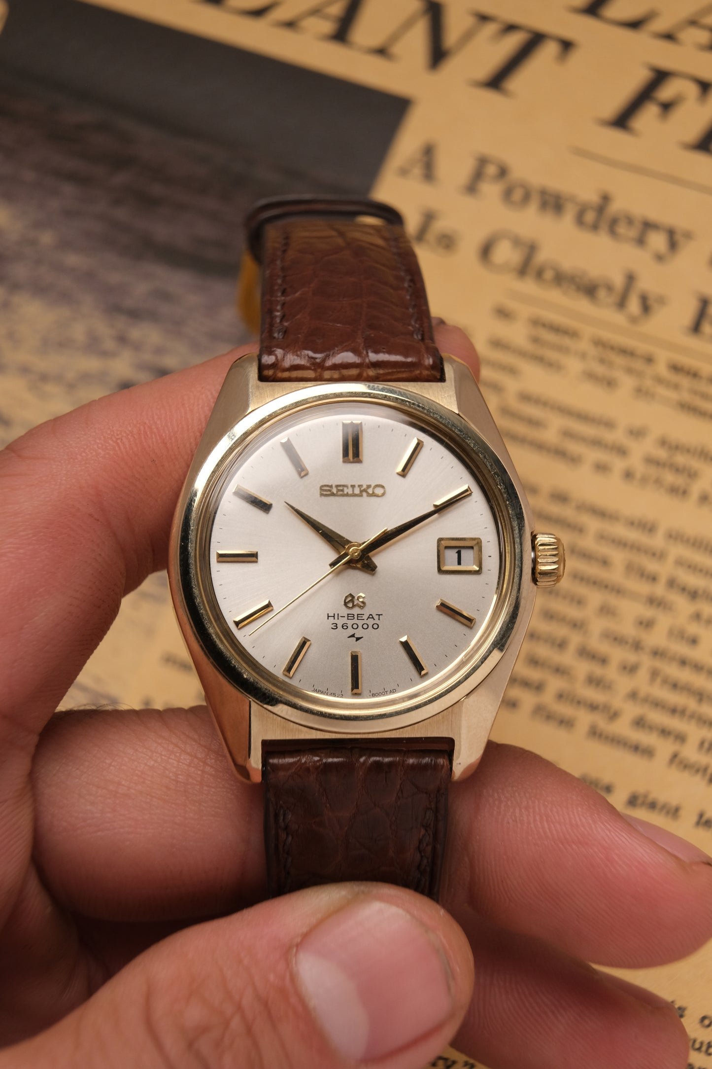 Grand Seiko GS45 High Beat 36000  4522-8000 CAP GOLD 001386