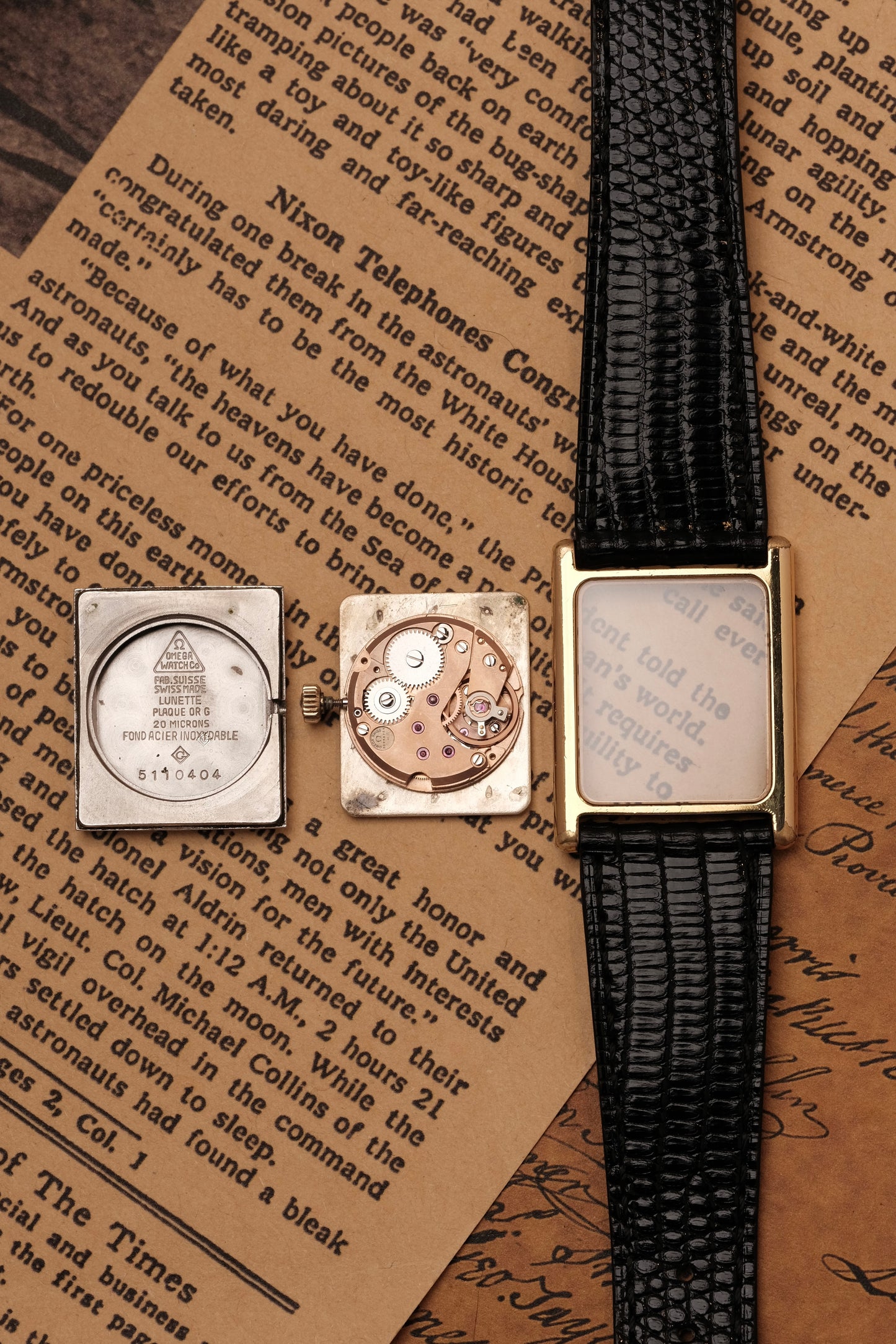 Vintage Tank OMEGA DE VILLE REF. 511.0404 (Roman number dial )