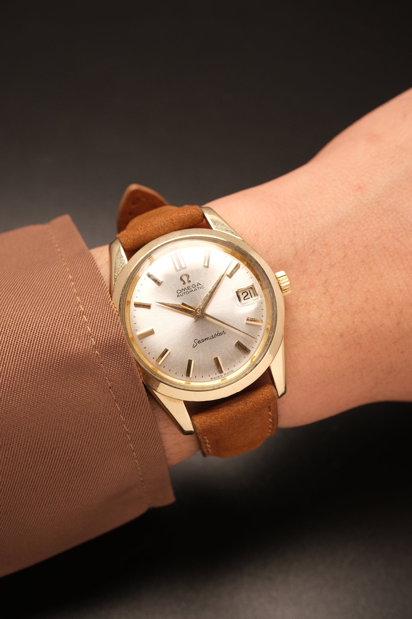 Vintage Omega Seamaster Automatic Gold Capped  14763-61