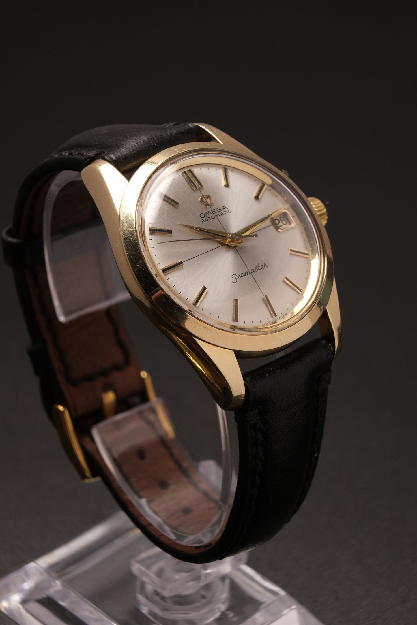 Vintage Omega Seamaster Automatic Gold Capped  Cross hair dial 1960's