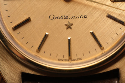 1969 Vintage OMEGA Constellation Chronometer C-shape Linen Champagne Dial  - 168.017