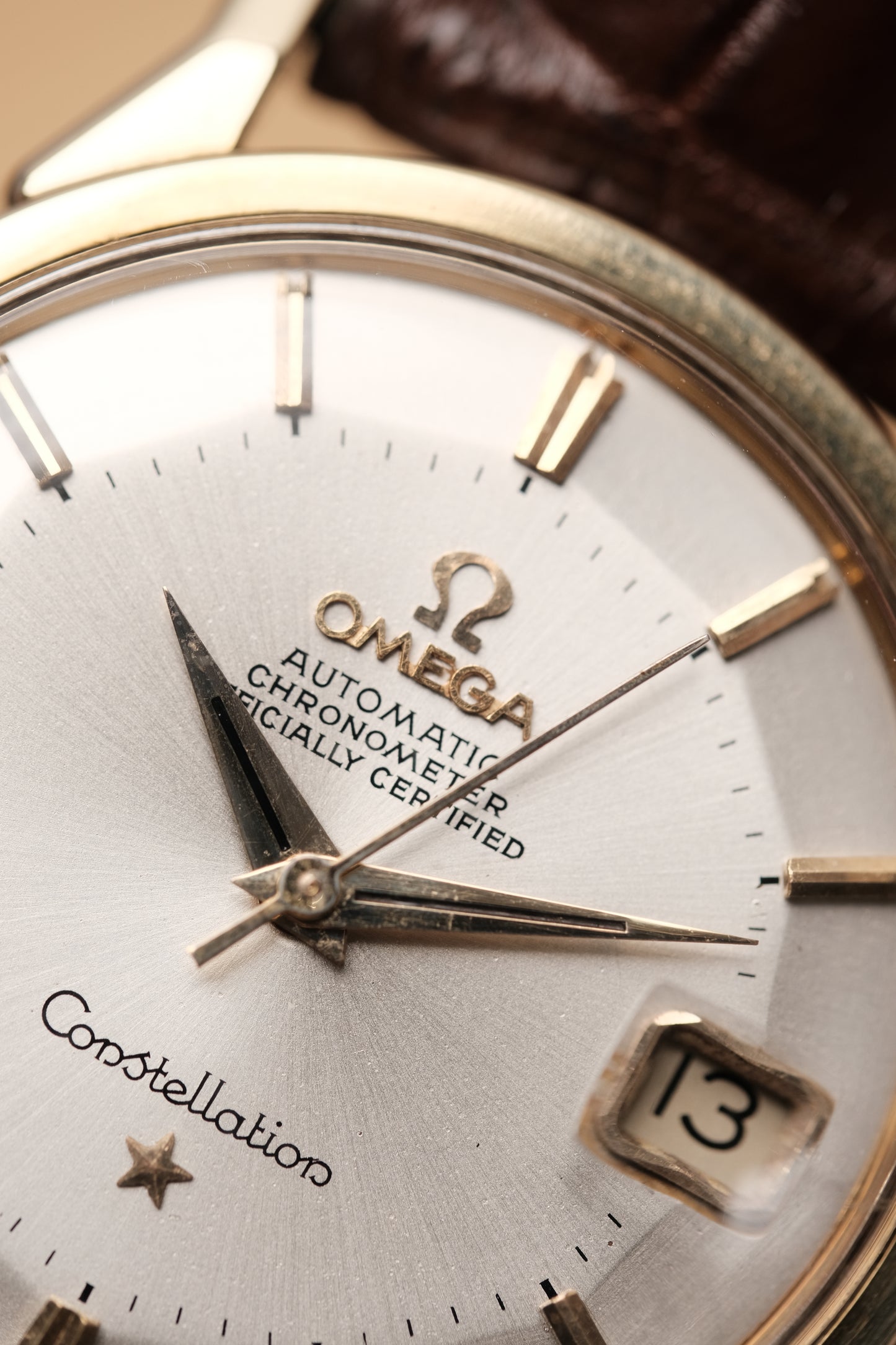 1966 OMEGA CONSTELLATION PIE PAN DOG LEG White Dial AUTOMATIC CHRONOMETER REF. 168.005