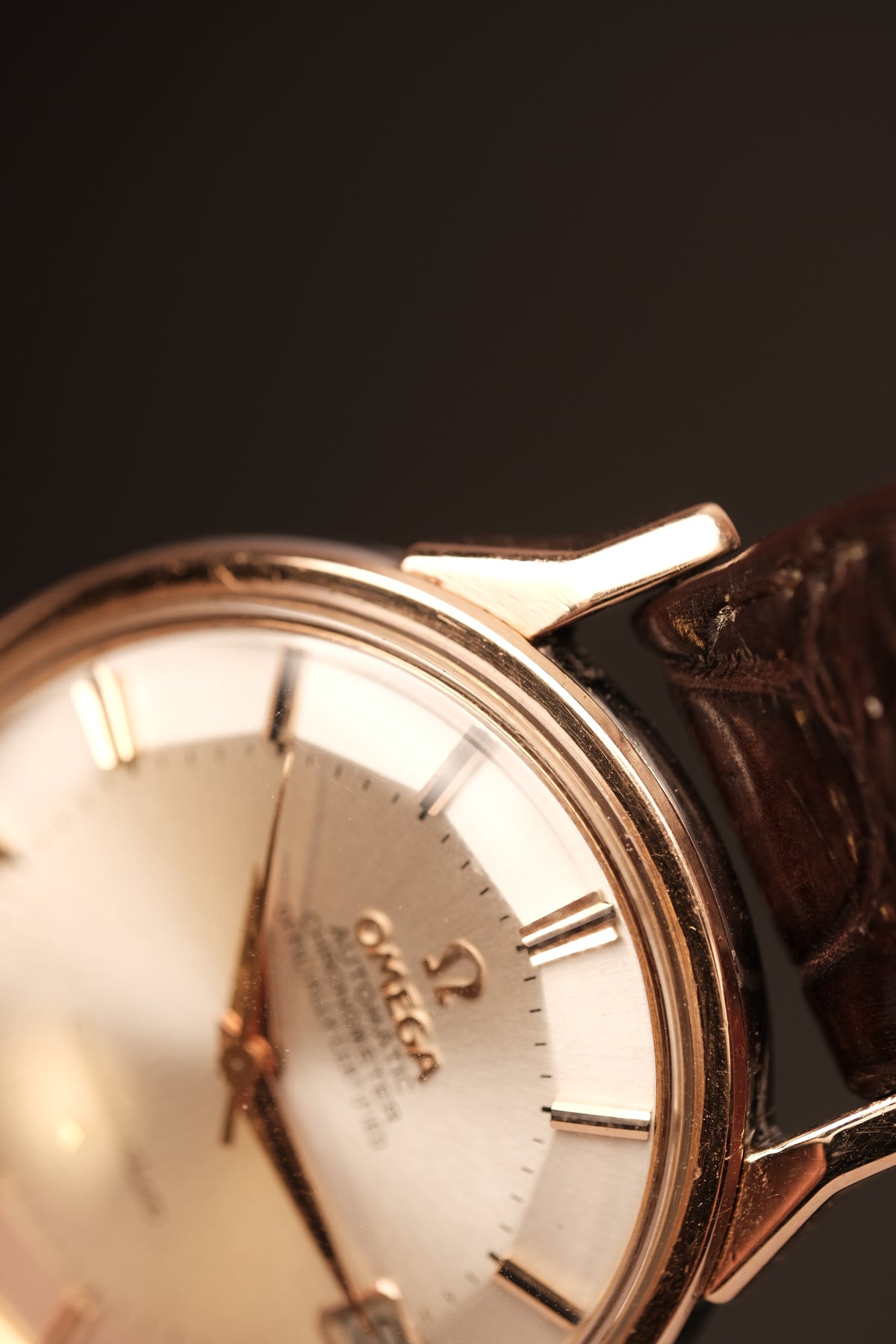 1964 OMEGA CONSTELLATION PIE PAN DOG LEG White Dial Rose Gold AUTOMATIC CHRONOMETER REF. 168.005