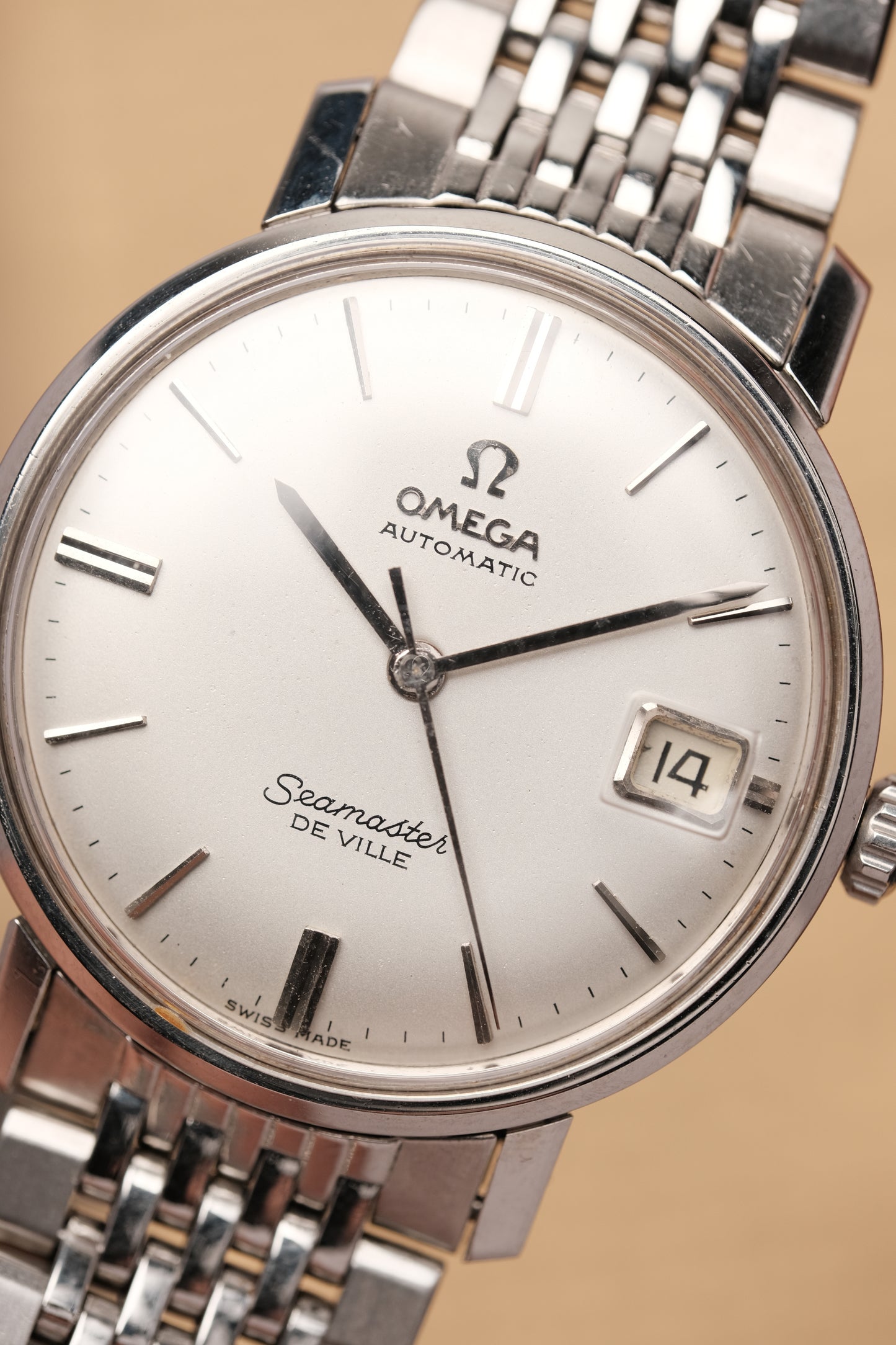 1966 Vintage Omega Seamaster De Ville Automatic White Dial 166.020