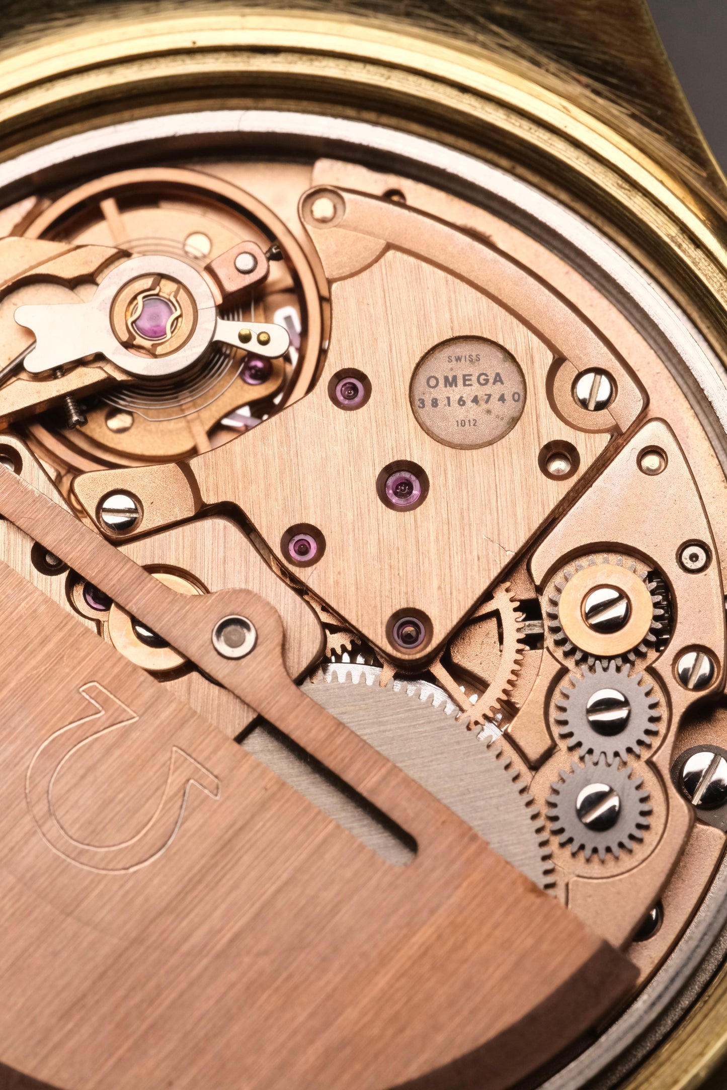 Vintage Omega Genève 166.0173 Gold Case Gold Bracelet