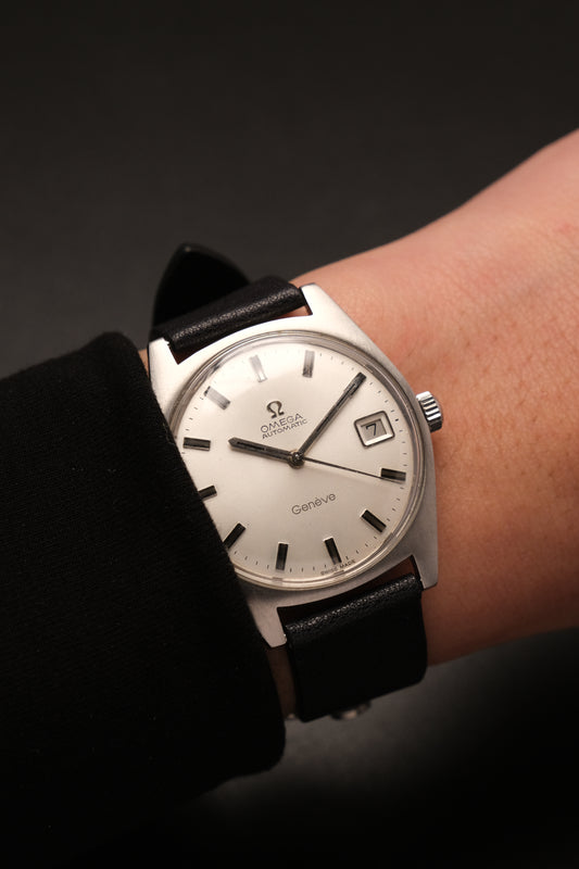 1971 Vintage OMEGA Genève Silver Men's Watch - 166.041