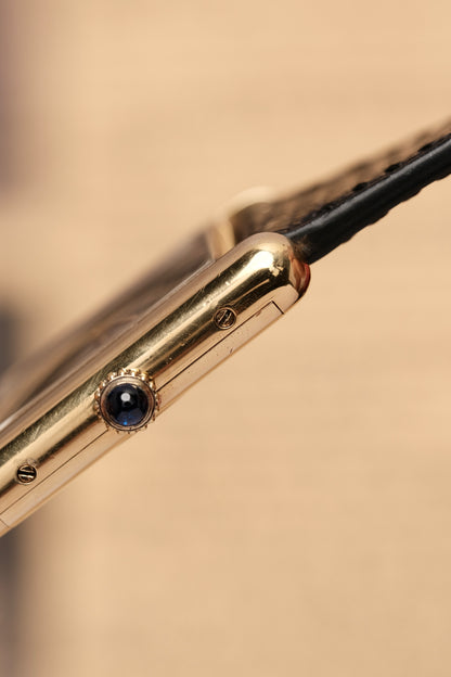 CARTIER MUST DE TANK (LM 23x31mm) Hand Winding VERMEIL Black DIAL 6173765