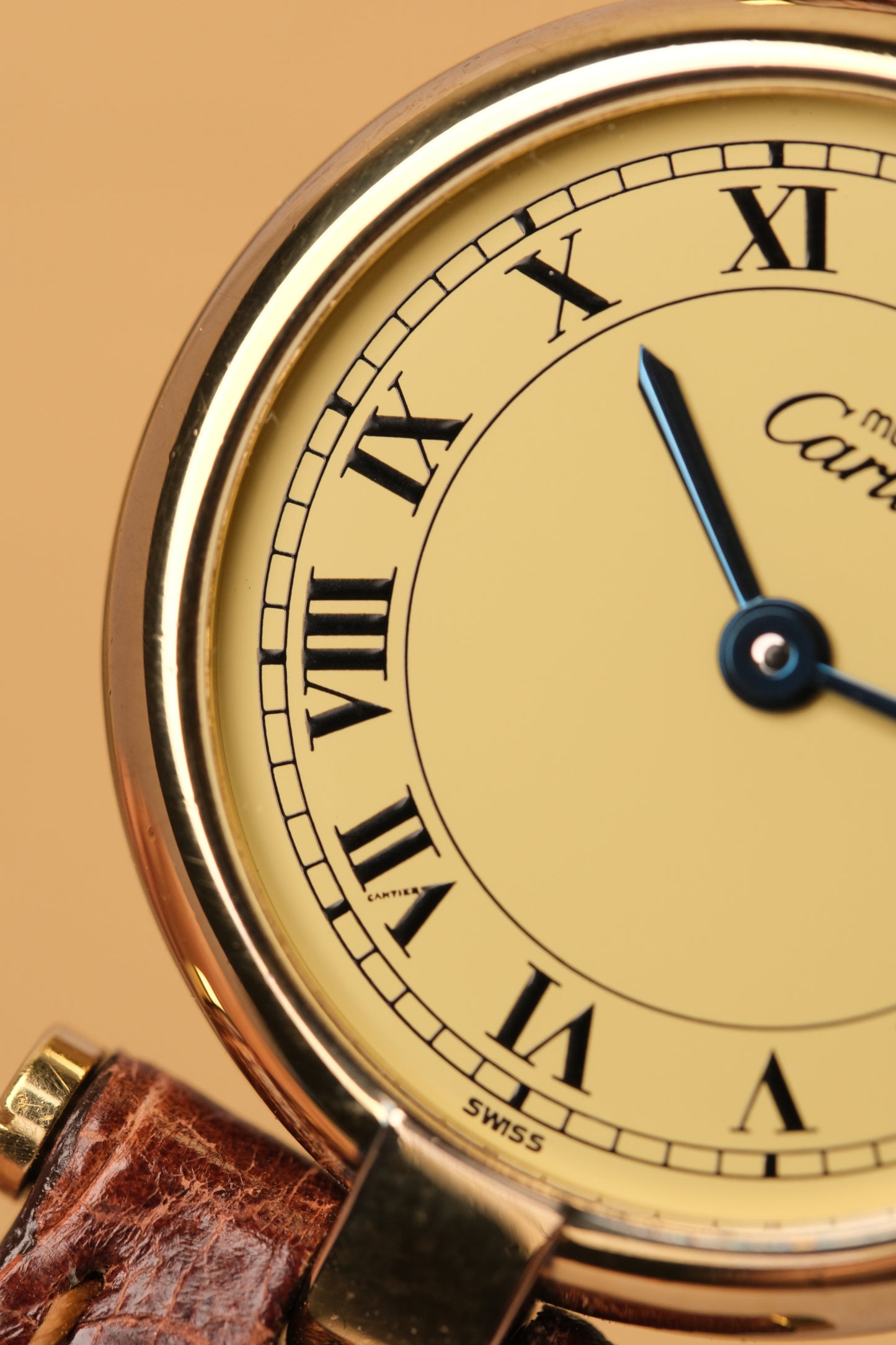 Ladies Cartier Must Vendome Vermeil 1851 ARGENT 925 Gold Plated 24MM ( Fullset)