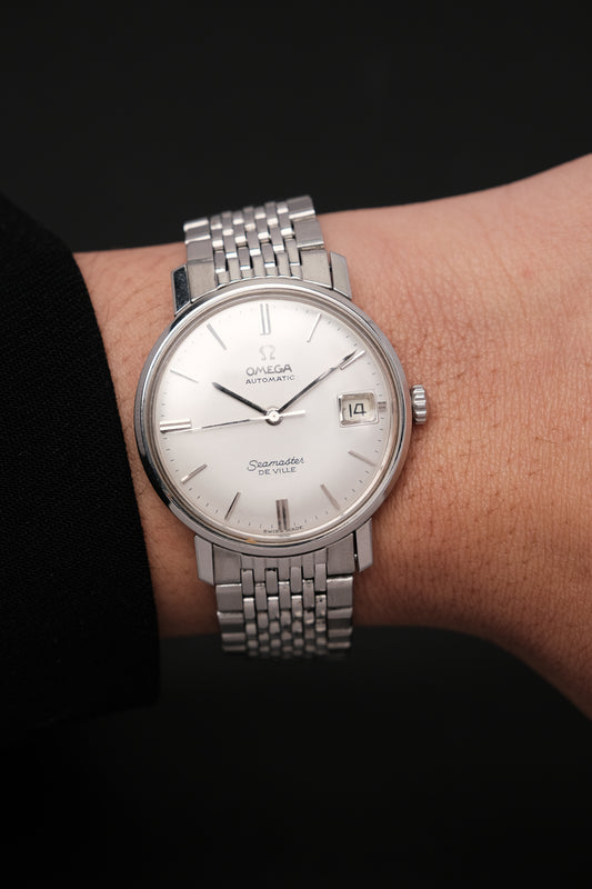 1966 Vintage Omega Seamaster De Ville Automatic White Dial 166.020