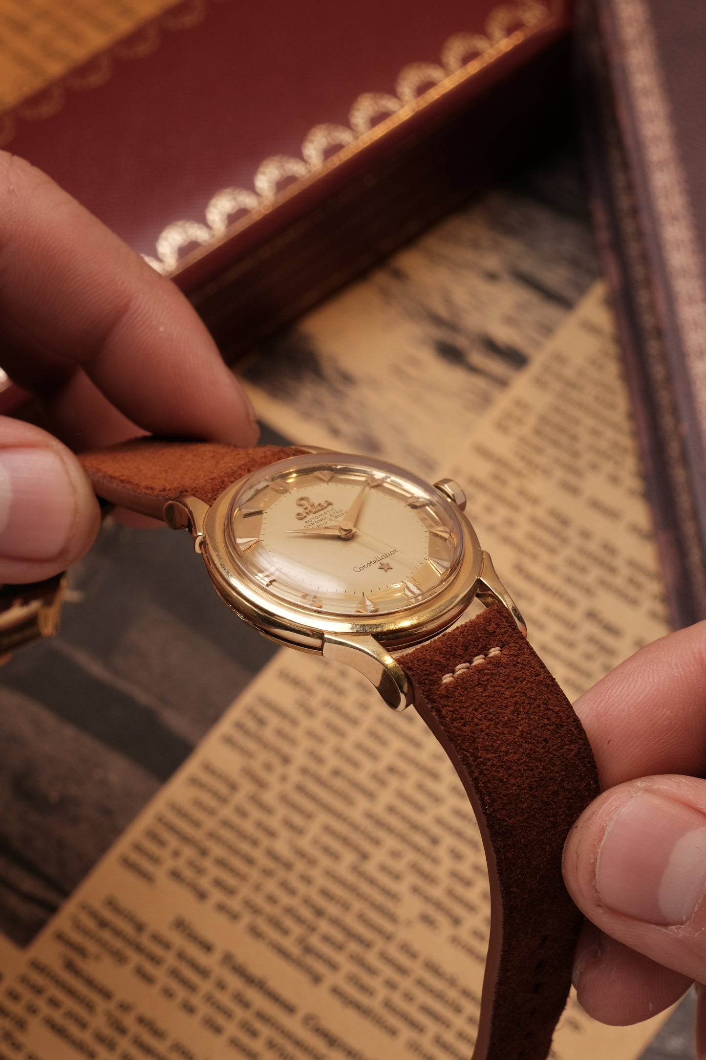 Vintage 1958 Omega Constellation Pie Pan De Luxe Arrow Head Ref 2852/2853 S.C