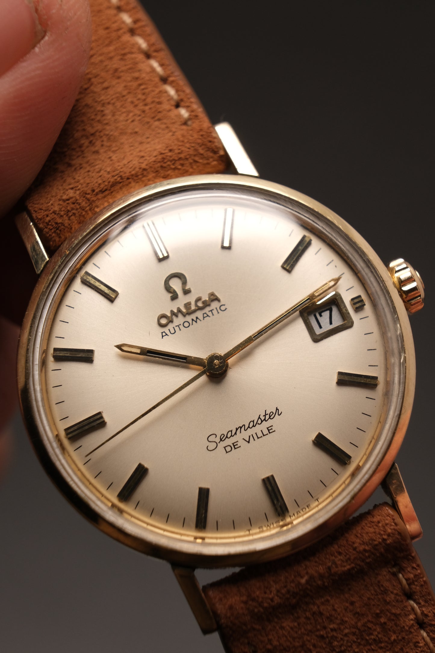 1960s Vintage OMEGA Seamaster De Ville LL6287-1 14k Gold Filled