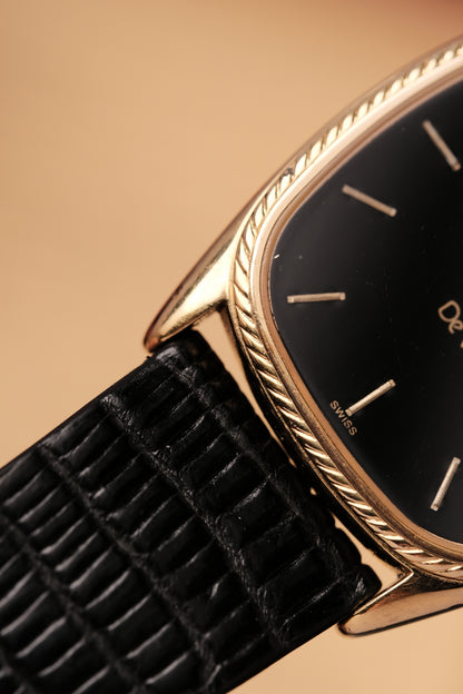 Vintage Omega De Ville Ellipse Quartz Gold Plated Ref 191 0168 Cal 1365