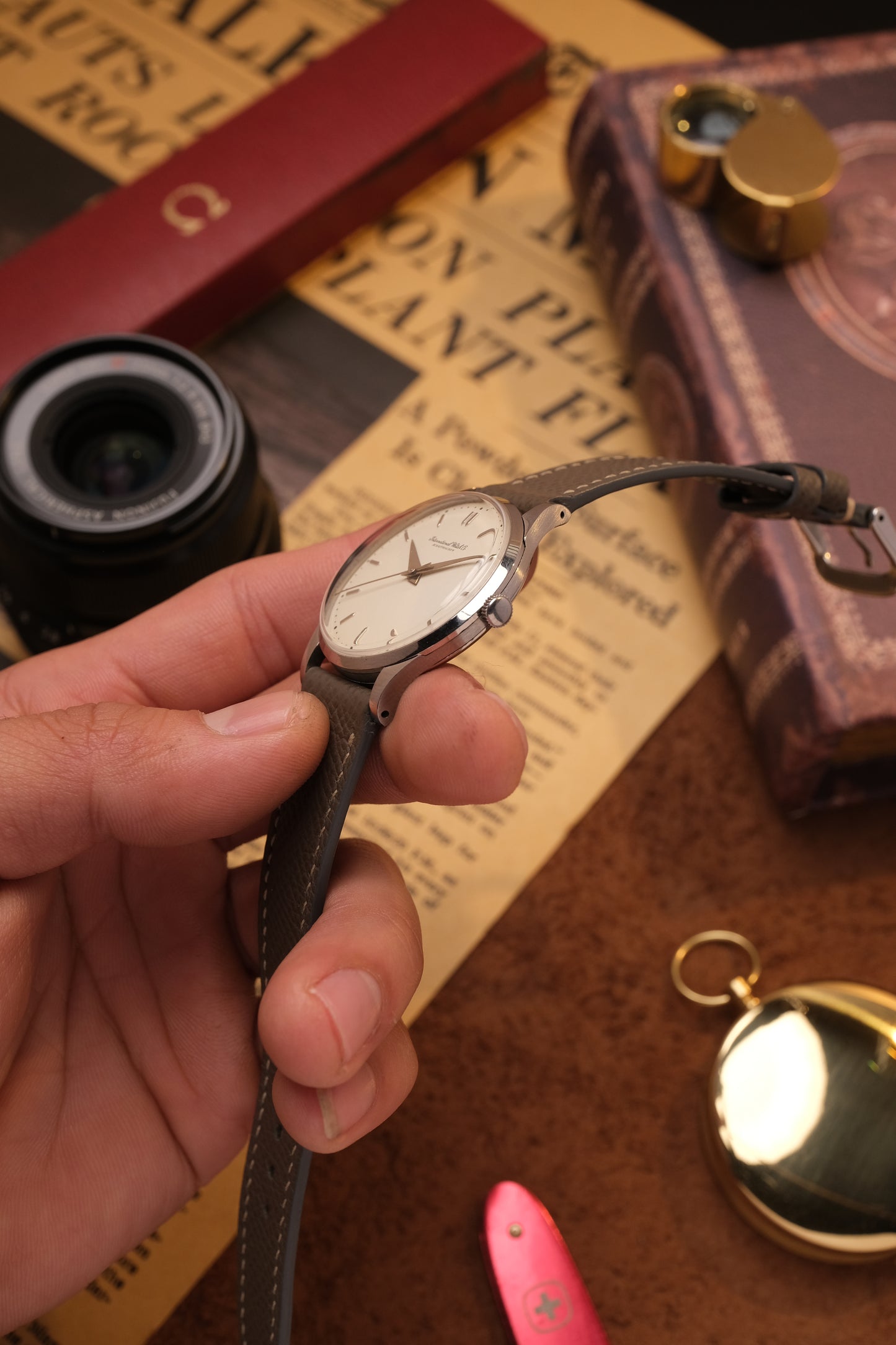 Calatrava IWC SCHAFFHAUSEN Cal.89 White Dial Hand Winding