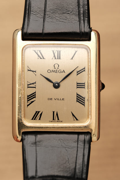 Vintage Tank OMEGA DE VILLE Roman Dial (25x31mm) Hand Windding Ref.11784 + BOX
