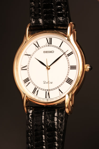 1989 Vintage  Seiko Dolce reference 5S21-8A00 Sweeping Hand 34MM