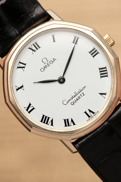 1980s Vintage Omega Constellation 1910041 Octagonal 10k gold filled