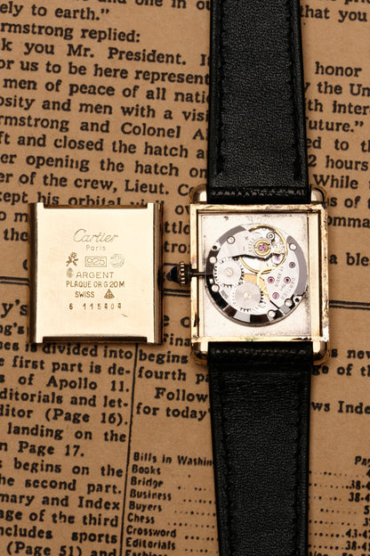 CARTIER MUST DE TANK VERMEIL (LM 23x31mm) ROMAN DIAL HAND WINDING 6115404