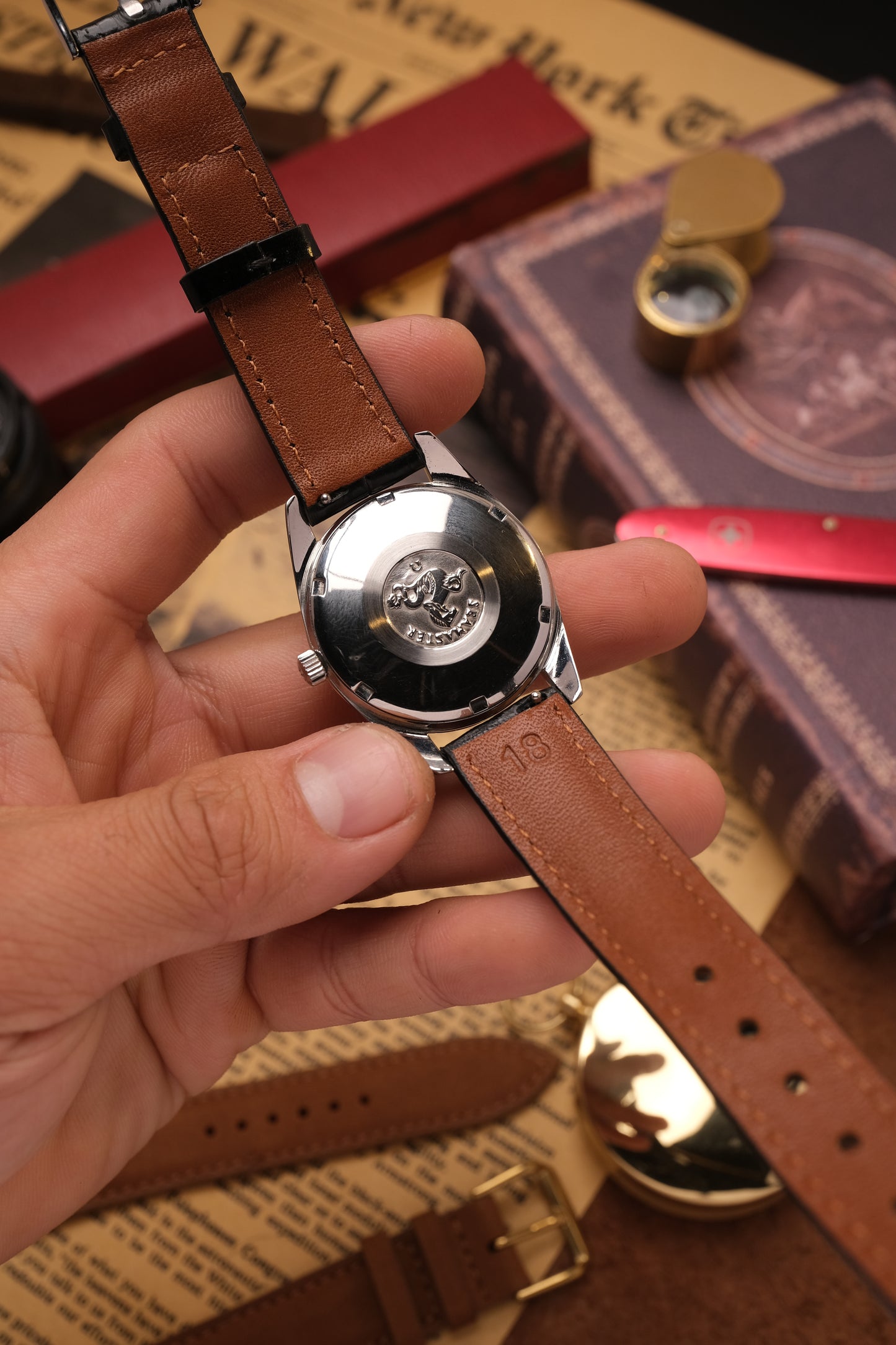 Vintage Omega Seamaster Automatic 166.010 (Black leather strap)