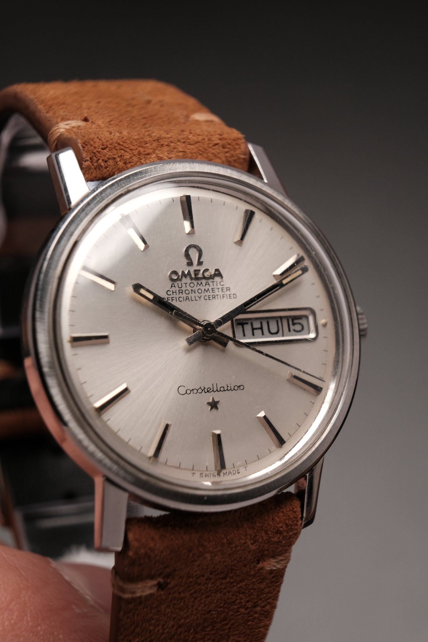 Omega Constellation Day-Date Cal 751 Steel Automatic Mens Watch 168.016