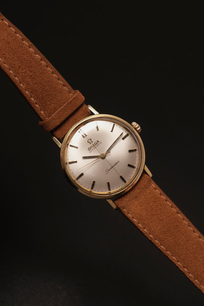 Omega Seamaster Automatic Crosshair Dial Gold Capped Ref 14765 62SC  C.552