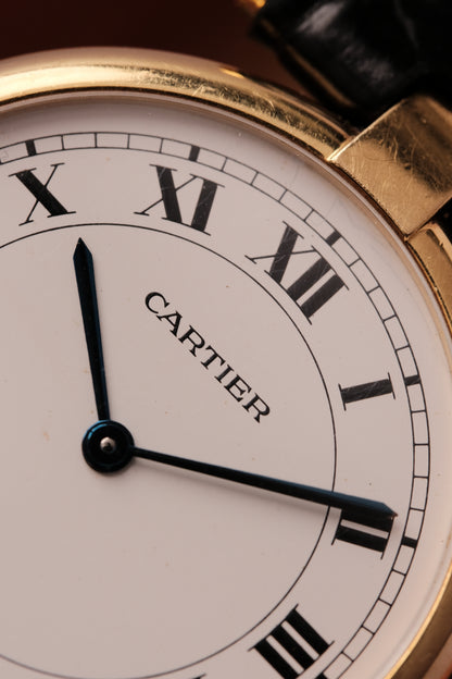 Cartier Vendome 881001 Paris Dial 18k Solid  Yellow Gold 30mm 1990s