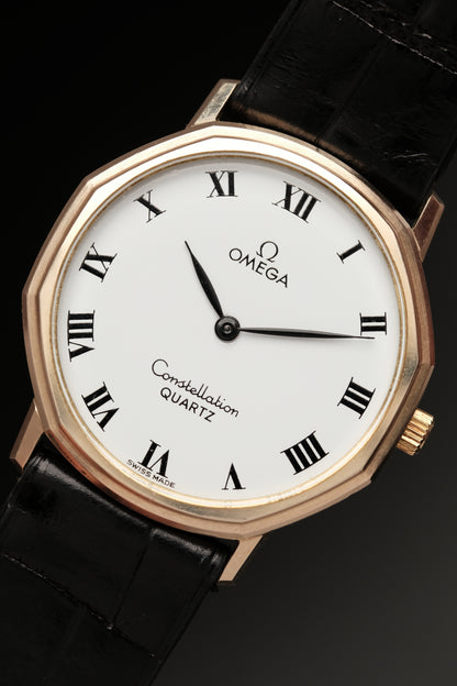 1980s Vintage Omega Constellation 1910041 Octagonal 10k gold filled