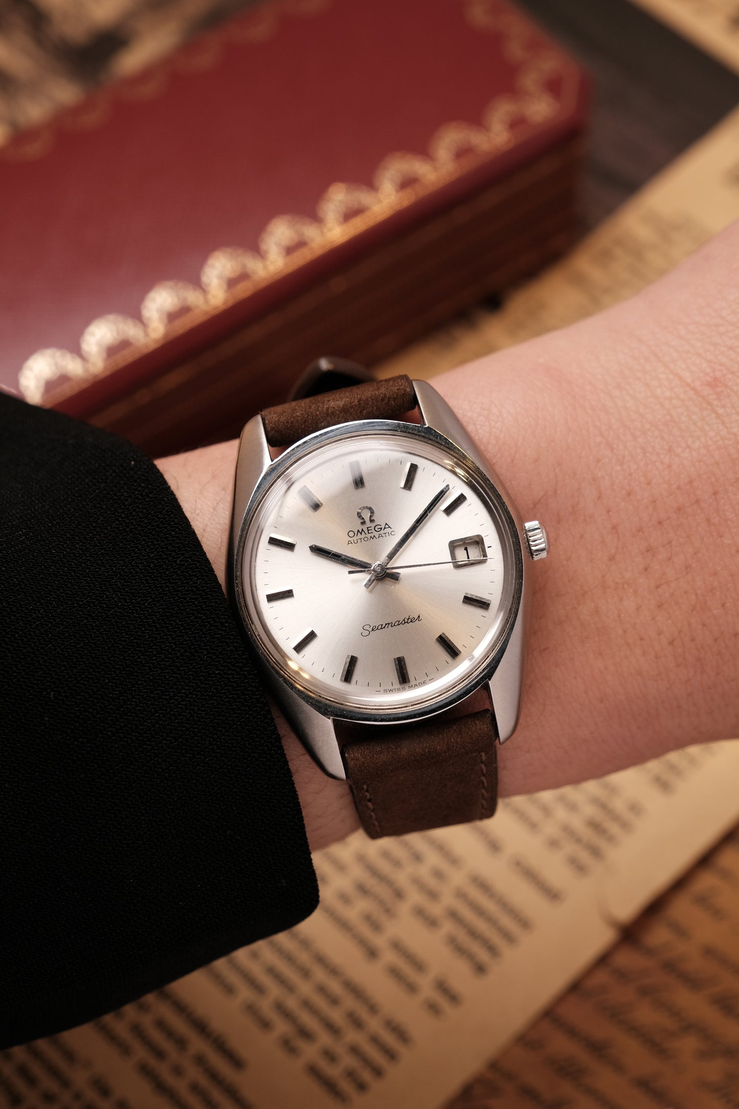 OMEGA Seamaster 166.067 Cal.565 Date Silver Dial Automatic Watch