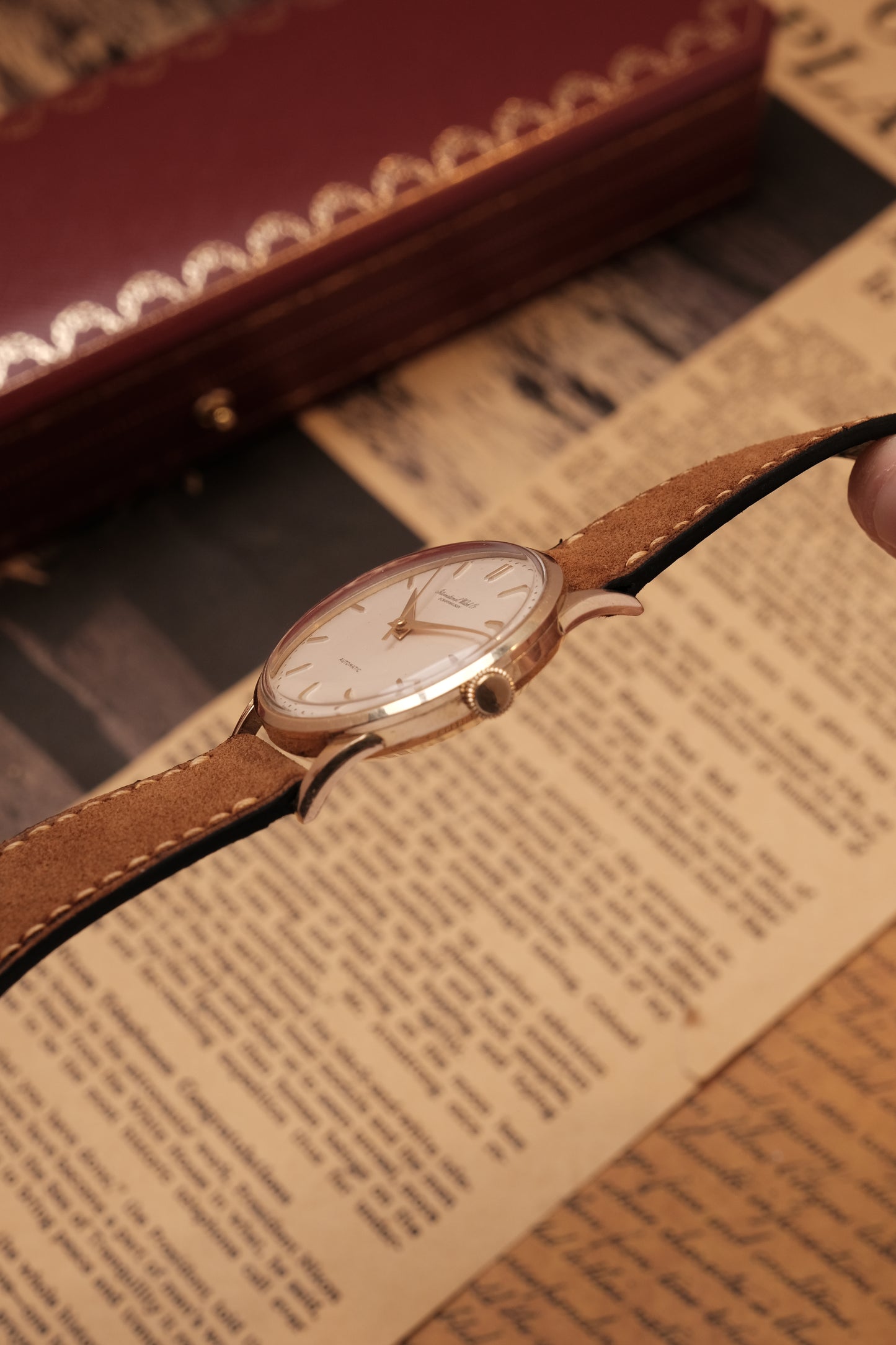 Calatrava IWC SCHAFFHAUSEN Cal.853 White Dial Automatic